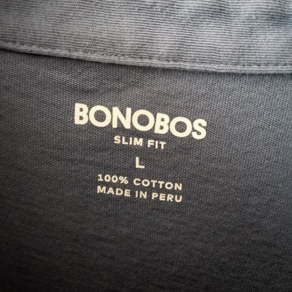 Bonobos Blue Palm Tree Slim Fit Polo Shirt -  (L) - Picture 5 of 8